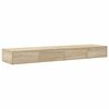 vidaXL Bettschubladen Sonoma-Eiche 135 x 36,5 x 16,5 cm Holzwerkstoff