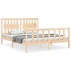vidaXL Massivholzbett ohne Matratze 160x200 cm Kiefernholz