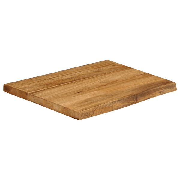 vidaXL Tischplatte mit Baumkante 80x80x3,8 cm Massivholz Mango