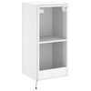 vidaXL TV-Wandschrank mit LED-Leuchten Weiß 40,5x35x80 cm
