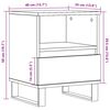 vidaXL Nachttisch Artisan-Eiche 40x35x50 cm Holzwerkstoff