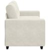 vidaXL Zweisitzer-Sofa Creme 180x77x82 cm Samt