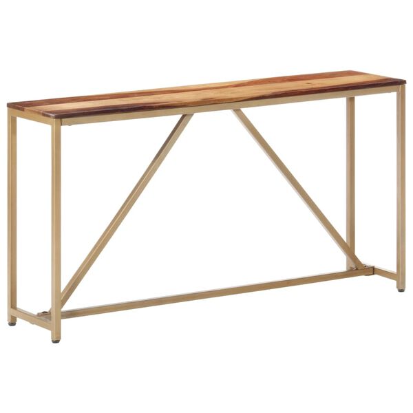 vidaXL Konsolentisch 140&times;35&times;76 cm Massivholz