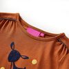 Kinder-Langarmshirt Cognac 140