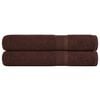 vidaXL Handt&uuml;cher FROGN 2 Stk. Braun 100x200 cm 360 g/m&sup2;