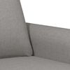 vidaXL 2-Sitzer-Sofa Hellgrau 120 cm Stoff