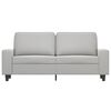 vidaXL 2-Sitzer-Sofa Hellgrau 140 cm Mikrofasergewebe