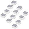 vidaXL LED Bodeneinbaustrahler Au&szlig;en 12 Stk. 100x100x68 mm