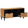 vidaXL TV-Schr&auml;nk mit Regal Braun 100 x 33,5 x 46 cm Massivholz Mango