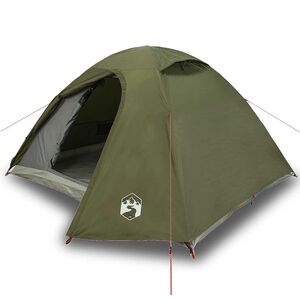 vidaXL Kuppel-Campingzelt 3 Personen Olivgr&uuml;n Wasserdicht