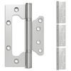 vidaXL Scharnier 4 stk. 130 x 78 x 13 mm Silber Stahl