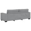 vidaXL 3-Sitzer-Sofa Hellgrau 220x77x82 cm Stoff