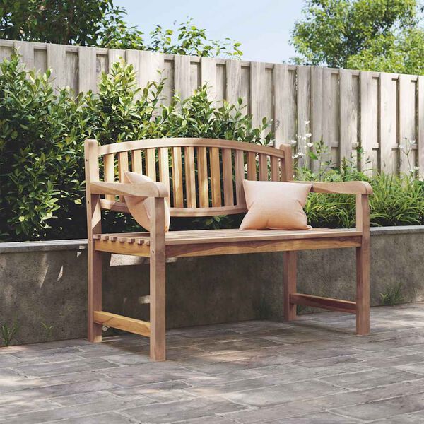 vidaXL Gartenbank 114x59x87 cm Massivholz Teak