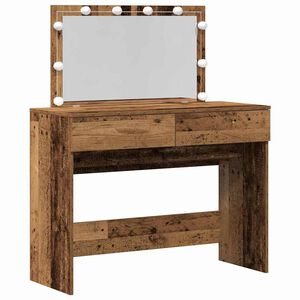 vidaXL Schminktisch Altholz 100 x 40 x 120 cm Holzwerkstoff