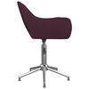 vidaXL Esszimmerst&uuml;hle 6 Stk. Drehbar Lila Stoff