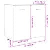 vidaXL Unterschrank Lyon Sonoma-Eiche 80x46x81,5 cm Holzwerkstoff