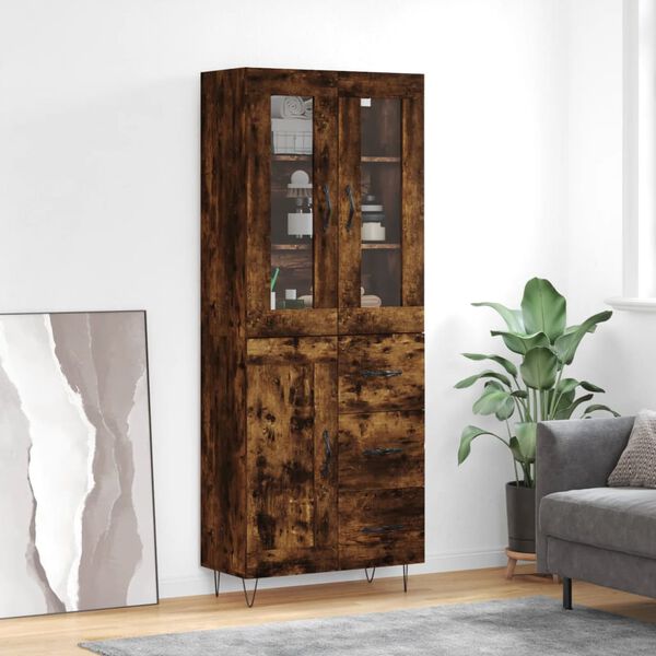 vidaXL Highboard R&auml;uchereiche 69,5x34x180 cm Holzwerkstoff