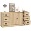 vidaXL Sideboards 3 Stk. Sonoma-Eiche Holzwerkstoff