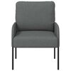 vidaXL Sofas mit Kissen 55cm Dunkelgrau Sperrholz