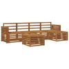 vidaXL Outdoor-Sofagarnitur 6 pcs Natur Massivholz Akazie
