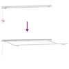 vidaXL Einziehbare Markise Wei&szlig; 400 x 200 cm Stoff