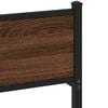 vidaXL Bettgestell ohne Matratze Braun Eiche 100x200 cm Holzwerkstoff