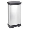 Curver Tretm&uuml;lleimer Deco 50 L Silbern