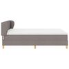 vidaXL Boxspringbett mit Matratze Taupe 140 x 200 cm Stoff