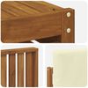 vidaXL Sofagarnituren 10 pcs Natur und Creme Massivholz Akazie