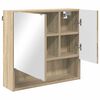 vidaXL Spiegelschrank Sonoma-Eiche 59 x 17 x 55 cm Holzwerkstoff