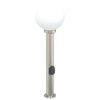 vidaXL Pollerleuchte mit Auslass 80 cm Edelstahl IP44