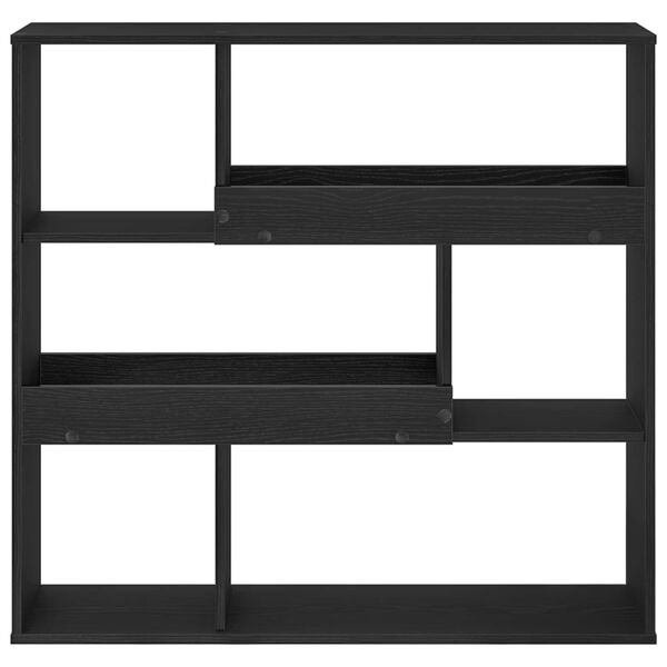 vidaXL B&uuml;cherregal Schwarz Eichen-Optik 100 x 33 x 94,5 cm