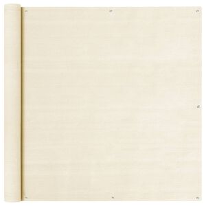 vidaXL Balkon Sichtschutz Creme 120x300 cm HDPE