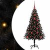 vidaXL Weihnachtsbaum mit 150 LEDs mit Ständer Schwarz 120 cm PVC