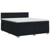 vidaXL Boxspringbett mit Matratze Schwarz 180 x 200 cm Stoff