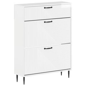 vidaXL Schuhschrank HAARLEM 78 x 24 x 103 cm Holzwerkstoff
