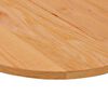 vidaXL Tischplatte Hellbraun 100x50x2 cm Massivholz Eiche Oval
