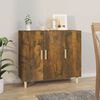vidaXL Sideboard Räuchereiche 90x34x80 cm Holzwerkstoff