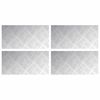 vidaXL Stufenmatten 4 stk. 40 x 20 cm Silber Aluminium Rechtwinklig