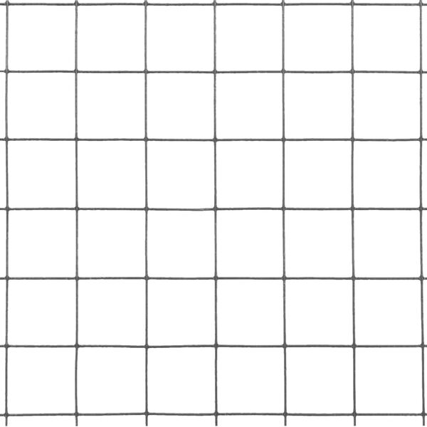 vidaXL Drahtzaun Stahl mit PVC-Beschichtung 10x1 m Grau