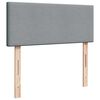 vidaXL Boxspringbett mit Matratze Hellgrau 120x200 cm Stoff