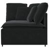 vidaXL Modulares Sofa Eckmodul mit Kissen Schwarz 100 cm