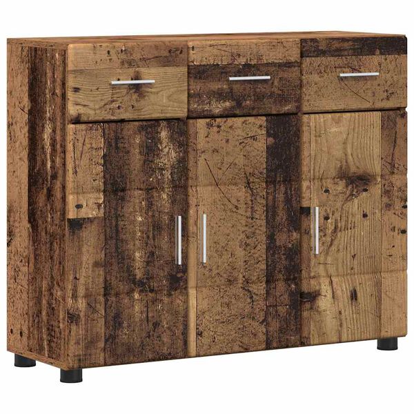 vidaXL Sideboard mit Regal Altholz 88,5 x 30,5 x 73 cm Holzwerkstoff