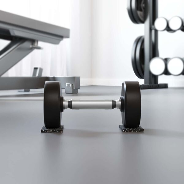 vidaXL Gummiwalze Schwarz 200 x 5 x 0,6 cm Gummi