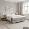 vidaXL Boxspringbettgestell Hellgrau 140x200 cm Stoff
