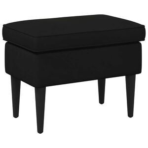 vidaXL Hocker Schwarz 55 x 35 x 41 cm Samt