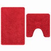 vidaXL Anti-Rutsch Badematten-Set 2 Stk. Rot 50 x 50 cm PP