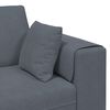 vidaXL Sofa mit Kissen Dunkelgrau 250 x 77 x 76 cm Samt
