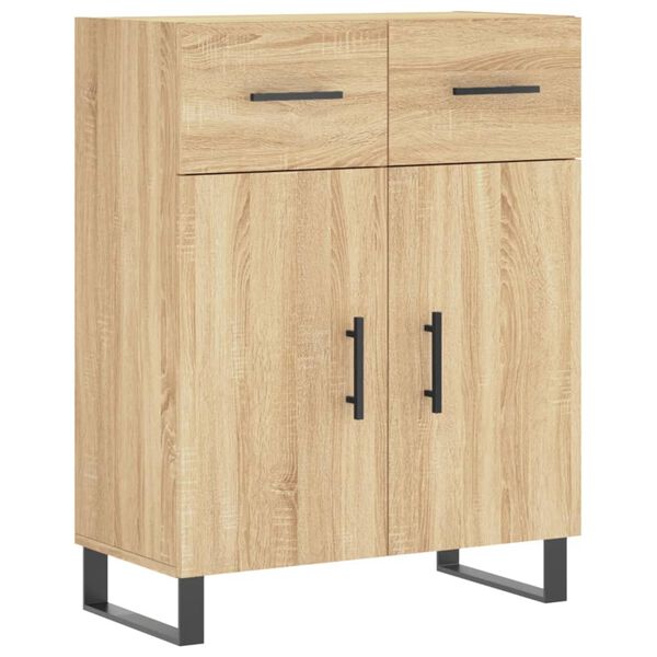 vidaXL Sideboard Sonoma-Eiche 69,5x34x90 cm Holzwerkstoff