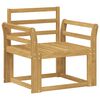 vidaXL Outdoor-Sofagarnitur Massivholz Akazie Wei&szlig;